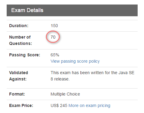 Oracle-1Z0-808-exam-details