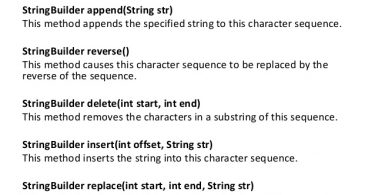 important-StringBuider-methods-in-java